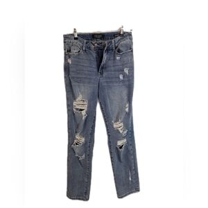 Judy Blue Distressed Skinny Jeans in Blue